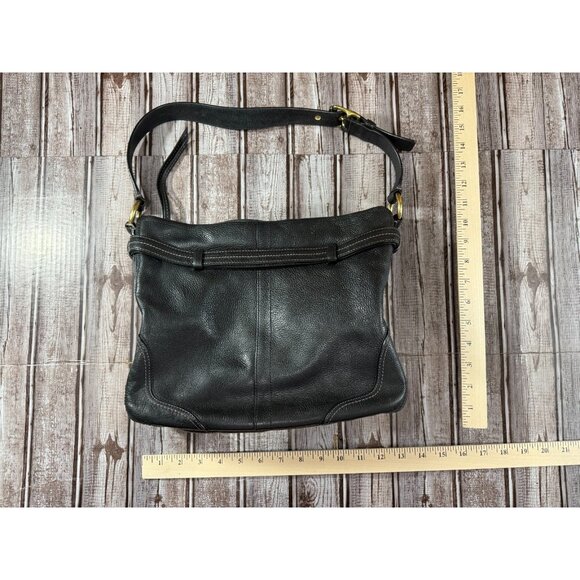 COACH Hamilton Hobo #12464 Pebble Leather color Black - Picture 2 of 5